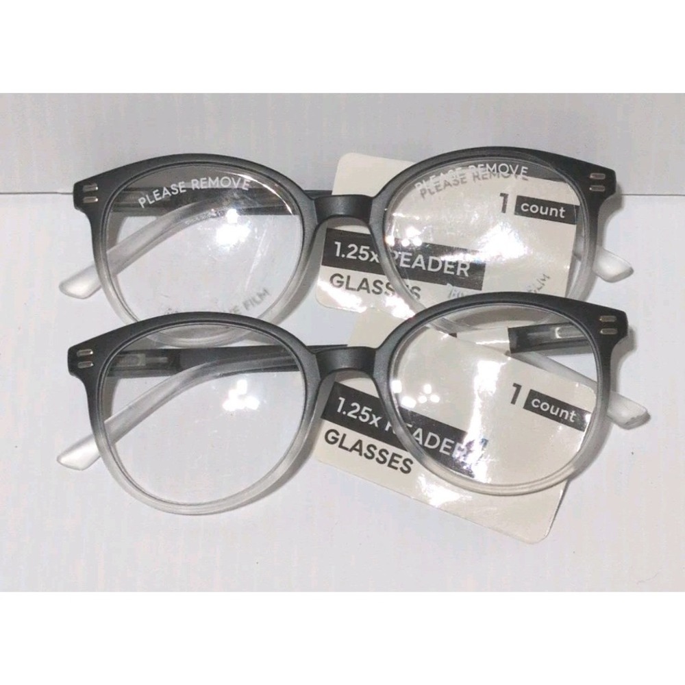 3 Pack reader glasses black ombre and green